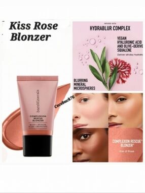 🌺BareMinerals Kiss Rose Complexion Rescue Liquid Blonzer Blush + Bronzer